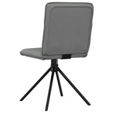Dining Chairs 2 pcs Dark Grey Fabric