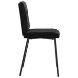 Dining Chairs 2 pcs Black Velvet - 45-Degree Angle