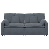 Modular Sofa with Cushions Dark Grey - Top-Down View