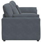 Modular Sofa with Cushions Dark Grey
