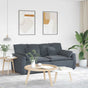 Modular Sofa with Cushions Dark Grey