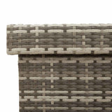 Garden Storage Box with Wheels Grey 160x55x75 cm Poly Rattan - Extra Image