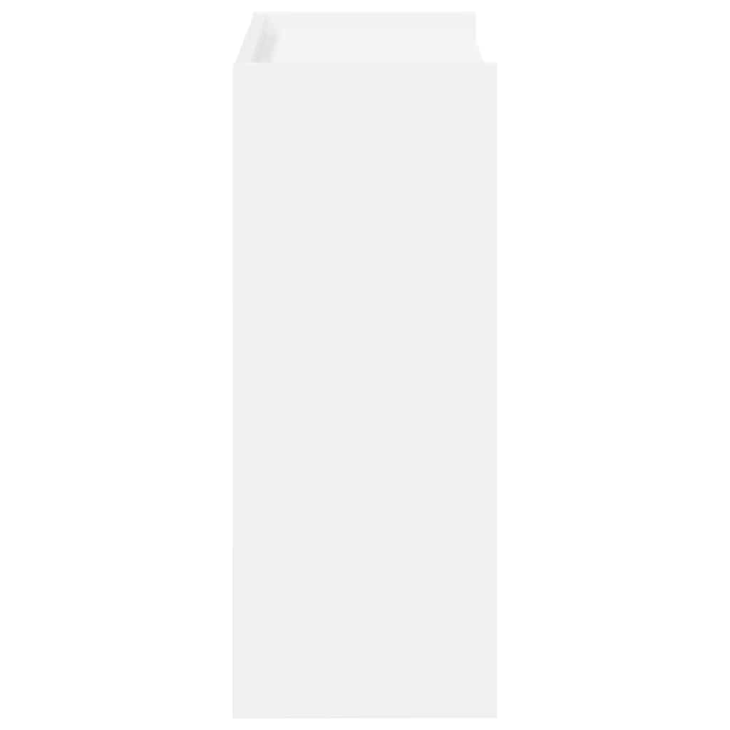 Shoe Rack White 60x25x62 cm Engineered Wood