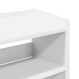 Shoe Rack White 60x25x62 cm Engineered Wood - Close-Up Angle