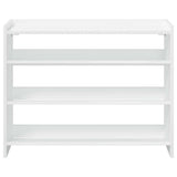 Shoe Rack White 80x25x62 cm Engineered Wood