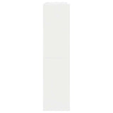 Shoe Rack White 80x25x62 cm Engineered Wood