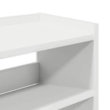 Shoe Rack White 80x25x62 cm Engineered Wood