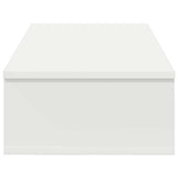 Wall Shelf with Drawers White 80x34x17 cm Engineered Wood