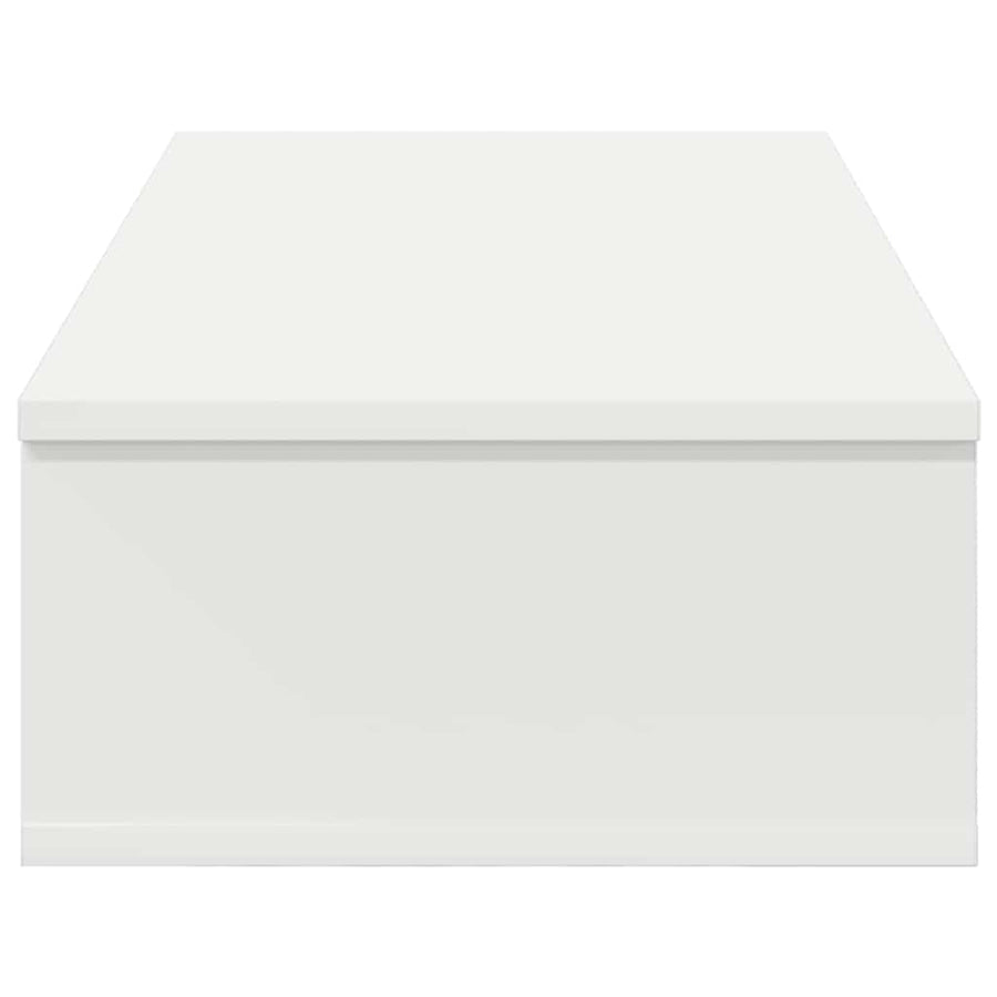 Wall Shelf with Drawers White 80x34x17 cm Engineered Wood