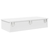 Wall Shelf with Drawers White 80x34x17 cm Engineered Wood