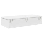 Wall Shelf with Drawers White 80x34x17 cm Engineered Wood