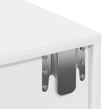Wall Shelf with Drawers White 60x26.5x15 cm Engineered Wood