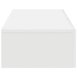 Wall Shelf with Drawers White 80x33x17 cm Engineered Wood