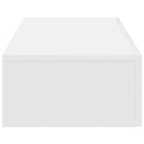 Wall Shelf with Drawers White 80x33x17 cm Engineered Wood - 45-Degree Angle