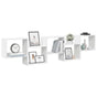 Wall Cube Shelf 5 Compartments White Engineered Wood