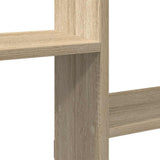 Wall Cube Shelf 5 Compartments Sonoma Oak Engineered Wood - Close-Up Angle