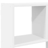 Wall Cube Shelf 12 Compartments White Engineered Wood - Low Angle