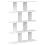 Wall Cube Shelf 12 Compartments White Engineered Wood