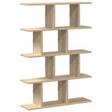 Wall Cube Shelf 12 Compartments Sonoma Oak Engineered Wood - Front View