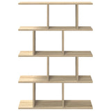 Wall Cube Shelf 12 Compartments Sonoma Oak Engineered Wood - Top-Down View