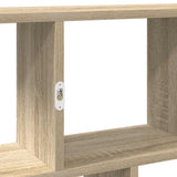 Wall Cube Shelf 12 Compartments Sonoma Oak Engineered Wood - Low Angle