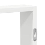 Wall Shelf White 43x9x60 cm Engineered Wood - Close-Up Angle