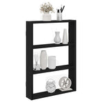 Wall Shelf Black 43x9x60 cm Engineered Wood