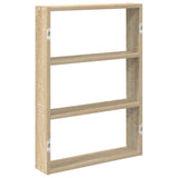 Wall Shelf Sonoma Oak 43x9x60 cm Engineered Wood - Rear View