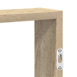Wall Shelf Sonoma Oak 43x9x60 cm Engineered Wood - Close-Up Angle