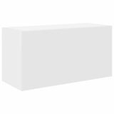 Bathroom Wall Cabinet White 60x25x30 cm Engineered Wood - Front View