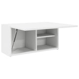 Bathroom Wall Cabinet White 60x25x30 cm Engineered Wood - 45-Degree Angle