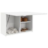 Bathroom Wall Cabinet White 60x25x40 cm Engineered Wood - Top-Down View