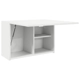 Bathroom Wall Cabinet White 60x25x40 cm Engineered Wood - 45-Degree Angle