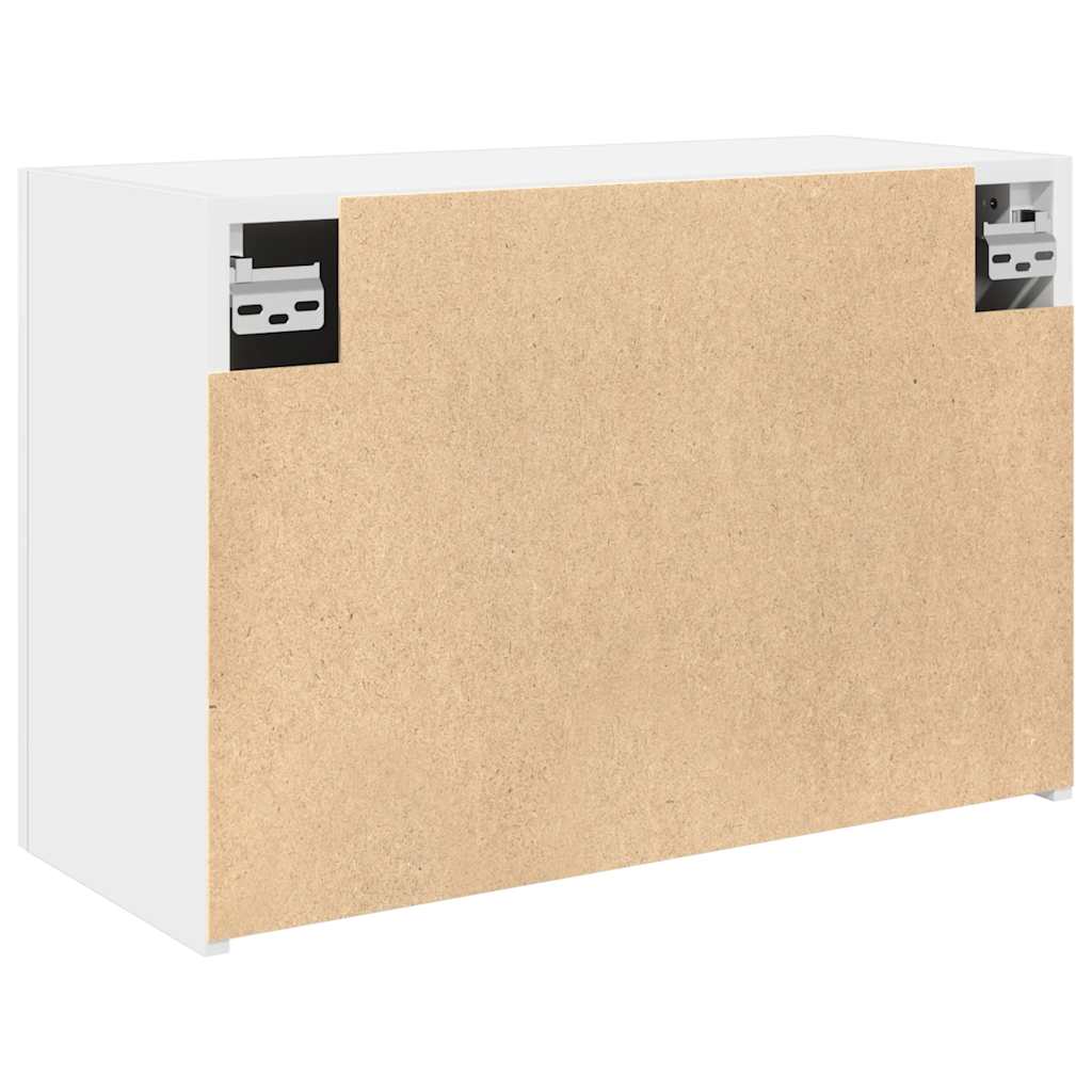 Bathroom Wall Cabinet White 60x25x40 cm Engineered Wood