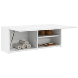 Bathroom Wall Cabinet White 80x25x30 cm Engineered Wood - Top-Down View
