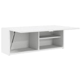 Bathroom Wall Cabinet White 80x25x30 cm Engineered Wood - 45-Degree Angle