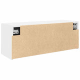 Bathroom Wall Cabinet White 80x25x30 cm Engineered Wood - Low Angle