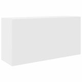 Bathroom Wall Cabinet White 80x25x40 cm Engineered Wood - Front View