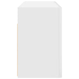 Bathroom Wall Cabinet White 80x25x40 cm Engineered Wood - Rear View