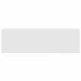 Bathroom Wall Cabinet White 100x25x30 cm Engineered Wood - 45-Degree Angle