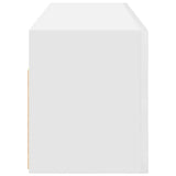 Bathroom Wall Cabinet White 100x25x30 cm Engineered Wood - Close-Up Angle