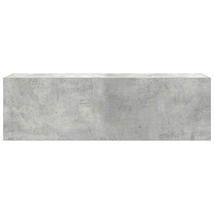 Bathroom Wall Cabinet Concrete Grey 100x25x30cm Engineered Wood