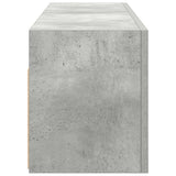 Bathroom Wall Cabinet Concrete Grey 100x25x30 cm Engineered Wood - Close-Up Angle