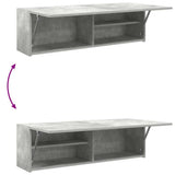 Bathroom Wall Cabinet Concrete Grey 100x25x30 cm Engineered Wood - Extra Image