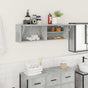 Bathroom Wall Cabinet Concrete Grey 100x25x30cm Engineered Wood
