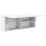Bathroom Wall Cabinet White 100x25x40 cm Engineered Wood - 45-Degree Angle