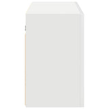 Bathroom Wall Cabinet White 100x25x40 cm Engineered Wood - Close-Up Angle