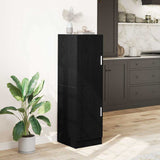 Kitchen Cabinet Black 38x41,5x131,5 cm Engineered Wood - Side View