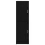 Kitchen Cabinet Black 38x41,5x131,5 cm Engineered Wood