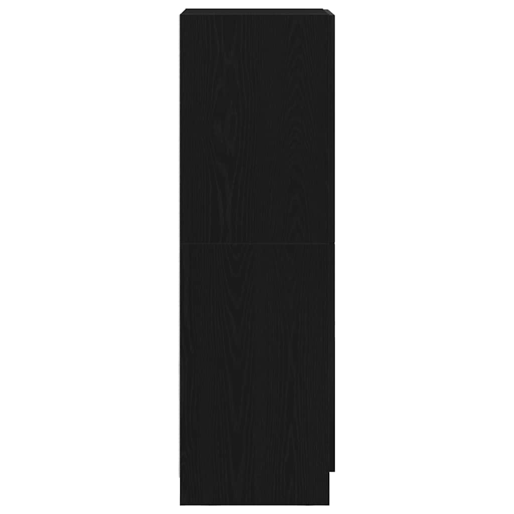 Kitchen Cabinet Black 38x41,5x131,5 cm Engineered Wood
